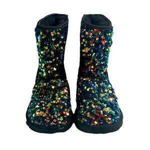 UGG Classic Short Sparkles Sequin Boots Women’s US 5 SEE